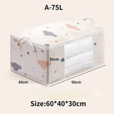 Quilt Clothes Storage Bag Waterproof Closet Wardrobe Organizer Quilt Clothes Storage Bag Large Capacity Blanket Storage Bag