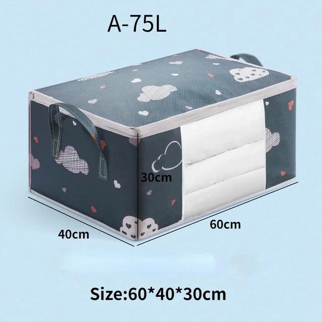 Quilt Clothes Storage Bag Waterproof Closet Wardrobe Organizer Quilt Clothes Storage Bag Large Capacity Blanket Storage Bag