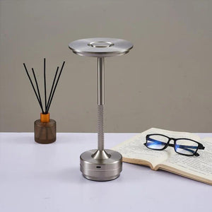 Rechargeable Table Lamp LED Touch Sensor Desktop Night Light Wireless Reading Lamp for Restaurant Hotel Bar Bedroom Decor Light