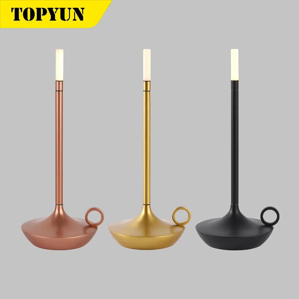 Residential table lamp LED usb rechargeable desk lamp touch switch bedside decorative lamp bar atmosphere table lamp