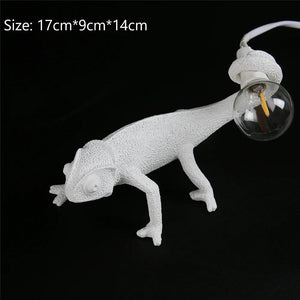 Resin Lizard Night Light Nordic Living Room Bedroom for Modern Animal Chameleon Table Lamp Led Wall Lamp decor Luminarie