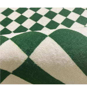 Retro Checkerboard Rugs for Bedroom Home Decor Fluffy Soft Plush Floor Mat Living Room Decoration Carpet Lattice Lounge Rug