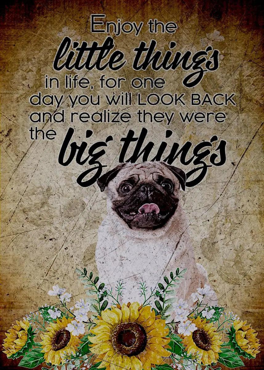 Retro Pug Dog Animals Wall Prints Canvas Painting Pictures for Living Room Home Decor Posters and Prints Wall Art Kitchen Decor