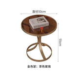 Round Nordic Coffee Tables Living Room Bed Side Small Modern Marble Console Table Nightstands Gold Muebles Bedroom Furniture