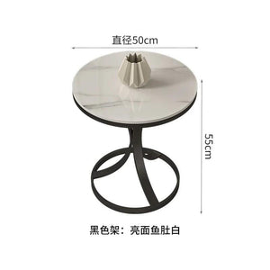 Round Nordic Coffee Tables Living Room Bed Side Small Modern Marble Console Table Nightstands Gold Muebles Bedroom Furniture