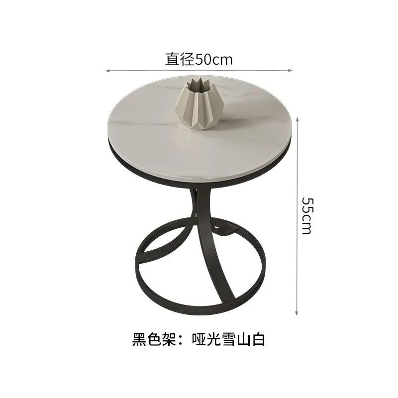 Round Nordic Coffee Tables Living Room Bed Side Small Modern Marble Console Table Nightstands Gold Muebles Bedroom Furniture