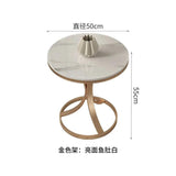 Round Nordic Coffee Tables Living Room Bed Side Small Modern Marble Console Table Nightstands Gold Muebles Bedroom Furniture