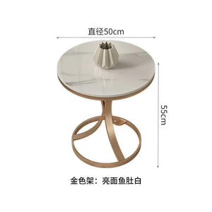 Round Nordic Coffee Tables Living Room Bed Side Small Modern Marble Console Table Nightstands Gold Muebles Bedroom Furniture