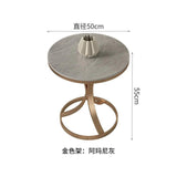 Round Nordic Coffee Tables Living Room Bed Side Small Modern Marble Console Table Nightstands Gold Muebles Bedroom Furniture