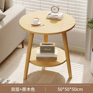 Round Small Coffee Tables Center Nordic Outdoor Wooden Bed Side Table Modern Design Balcony Couchtische Living Room Furniture