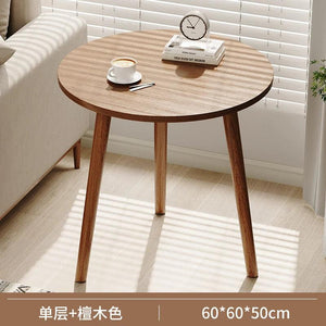 Round Small Coffee Tables Center Nordic Outdoor Wooden Bed Side Table Modern Design Balcony Couchtische Living Room Furniture