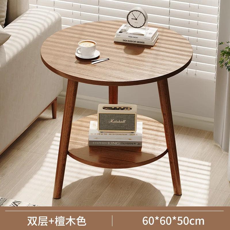 Round Small Coffee Tables Center Nordic Outdoor Wooden Bed Side Table Modern Design Balcony Couchtische Living Room Furniture