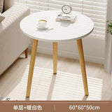 Round Small Coffee Tables Center Nordic Outdoor Wooden Bed Side Table Modern Design Balcony Couchtische Living Room Furniture