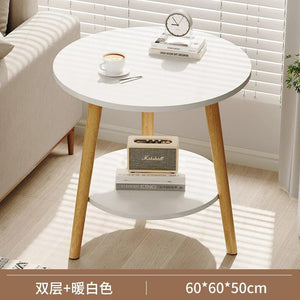 Round Small Coffee Tables Center Nordic Outdoor Wooden Bed Side Table Modern Design Balcony Couchtische Living Room Furniture