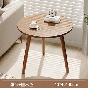 Round Small Coffee Tables Center Nordic Outdoor Wooden Bed Side Table Modern Design Balcony Couchtische Living Room Furniture