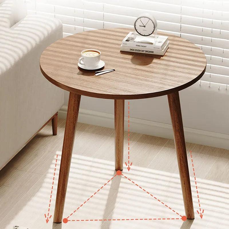 Round Small Coffee Tables Center Nordic Outdoor Wooden Bed Side Table Modern Design Balcony Couchtische Living Room Furniture