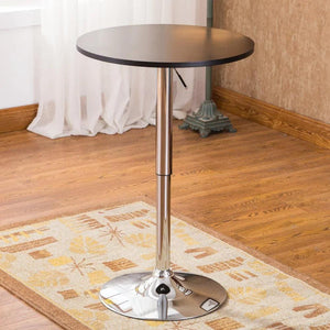 Roundhill Furniture Adjustable Height Bar Table bar table for home bar furniture mesa high bar table