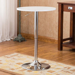 Roundhill Furniture Adjustable Height Bar Table bar table for home bar furniture mesa high bar table