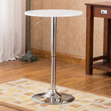 Roundhill Furniture Adjustable Height Bar Table bar table for home bar furniture mesa high bar table