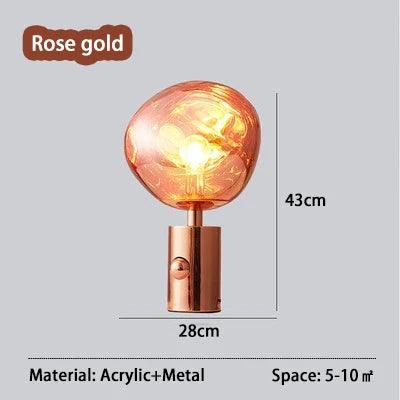 SANDYHA Lampara Mesita Noche Lava Light Led Hardware Acrylic Art Desk Lamp for Bedroom Home Decor Table Lighting Lampe De Chevet