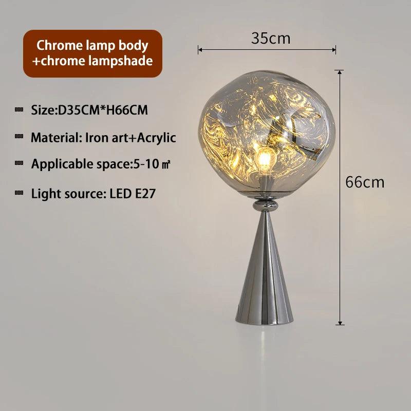 SANDYHA Lampara Mesita Noche Lava Light Led Hardware Acrylic Art Desk Lamp for Bedroom Home Decor Table Lighting Lampe De Chevet