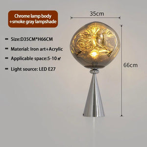 SANDYHA Lampara Mesita Noche Lava Light Led Hardware Acrylic Art Desk Lamp for Bedroom Home Decor Table Lighting Lampe De Chevet