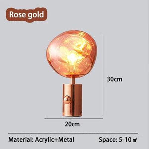 SANDYHA Lampara Mesita Noche Lava Light Led Hardware Acrylic Art Desk Lamp for Bedroom Home Decor Table Lighting Lampe De Chevet