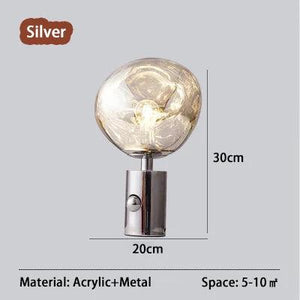 SANDYHA Lampara Mesita Noche Lava Light Led Hardware Acrylic Art Desk Lamp for Bedroom Home Decor Table Lighting Lampe De Chevet