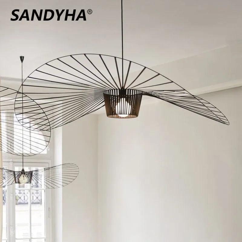 SANDYHA Modern Nordic Hats Pendant Lights Industrial Home Desin Ceiling Lamp Living Dining Room Restaurant Hanging Fixtures