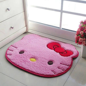 Sanrio Hello Kitty Rug Cartoon Cute Floor Bath Mat Velvet Memory Cotton Children Absorbent Door Footmat Non Slip Bathroom Carpet