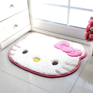 Sanrio Hello Kitty Rug Cartoon Cute Floor Bath Mat Velvet Memory Cotton Children Absorbent Door Footmat Non Slip Bathroom Carpet