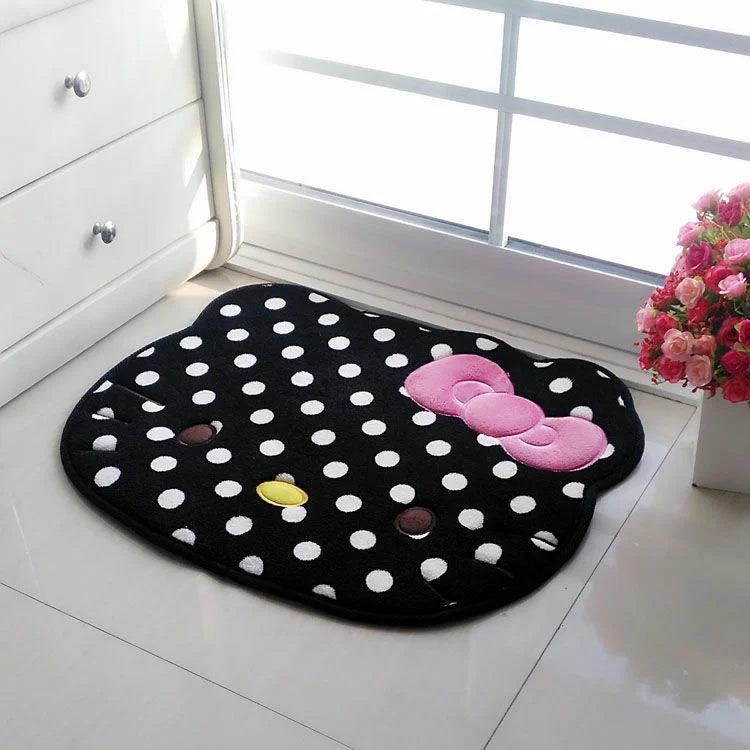 Sanrio Hello Kitty Rug Cartoon Cute Floor Bath Mat Velvet Memory Cotton Children Absorbent Door Footmat Non Slip Bathroom Carpet