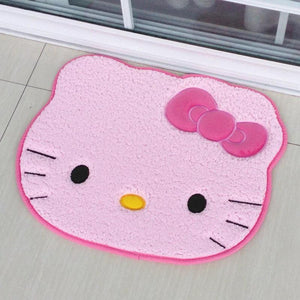 Sanrio Hello Kitty Rug Cartoon Cute Floor Bath Mat Velvet Memory Cotton Children Absorbent Door Footmat Non Slip Bathroom Carpet