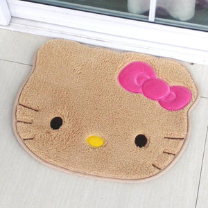 Sanrio Hello Kitty Rug Cartoon Cute Floor Bath Mat Velvet Memory Cotton Children Absorbent Door Footmat Non Slip Bathroom Carpet