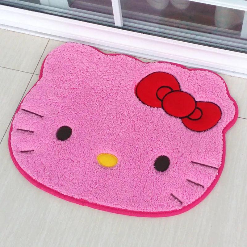 Sanrio Hello Kitty Rug Cartoon Cute Floor Bath Mat Velvet Memory Cotton Children Absorbent Door Footmat Non Slip Bathroom Carpet