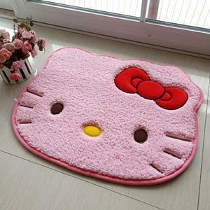 Sanrio Hello Kitty Rug Cartoon Cute Floor Bath Mat Velvet Memory Cotton Children Absorbent Door Footmat Non Slip Bathroom Carpet