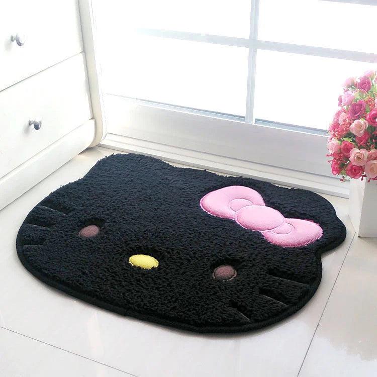 Sanrio Hello Kitty Rug Cartoon Cute Floor Bath Mat Velvet Memory Cotton Children Absorbent Door Footmat Non Slip Bathroom Carpet