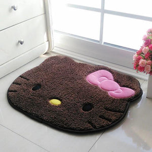 Sanrio Hello Kitty Rug Cartoon Cute Floor Bath Mat Velvet Memory Cotton Children Absorbent Door Footmat Non Slip Bathroom Carpet