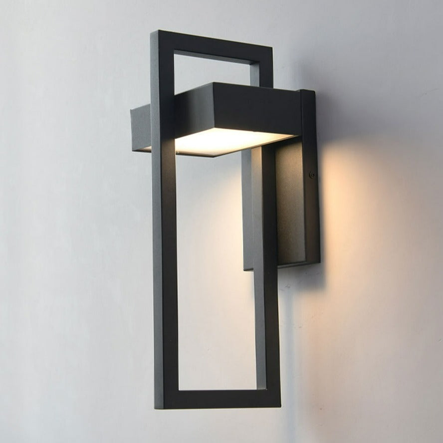 Black Outdoor LED Wall Light