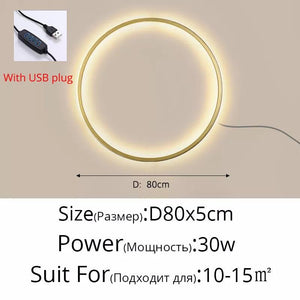 Simple Circle Background Decoration Lamps New Modern LED Wall Lights Living Room Bedroom Bedside Aisle Corridor Indoor Lighting