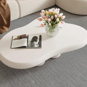 Simple Modern Cloud Shaped Coffee Tables for Living Room Luxury Center Table White Sofa Side Table Kawaii Room Decor Furniture