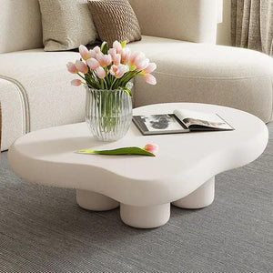 Simple Modern Cloud Shaped Coffee Tables for Living Room Luxury Center Table White Sofa Side Table Kawaii Room Decor Furniture