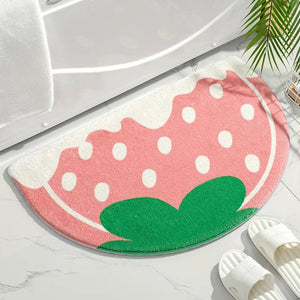 Soft Floor Mats Small Fresh Text Flowers Rugs Home Entrance Carpet Bedroom Toilet Bathroom Door Absorbent Non-Slip Foot Pad