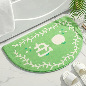 Soft Floor Mats Small Fresh Text Flowers Rugs Home Entrance Carpet Bedroom Toilet Bathroom Door Absorbent Non-Slip Foot Pad