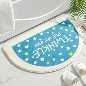 Soft Floor Mats Small Fresh Text Flowers Rugs Home Entrance Carpet Bedroom Toilet Bathroom Door Absorbent Non-Slip Foot Pad