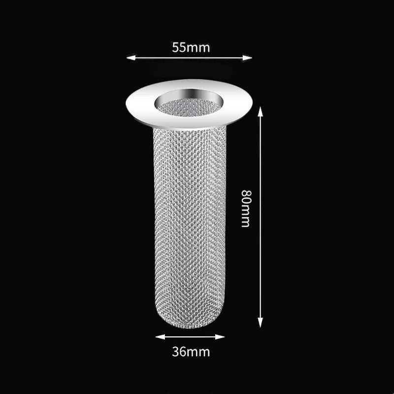 Stainless Steel Floor Drain Filter Mesh Sink Strainer Kitchen Bathroom Anti-clog Drains Bathtub Hair Catcher Shower Strainers