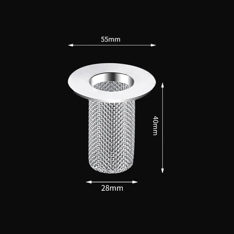 Stainless Steel Floor Drain Filter Mesh Sink Strainer Kitchen Bathroom Anti-clog Drains Bathtub Hair Catcher Shower Strainers