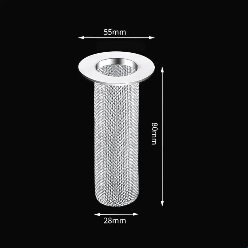 Stainless Steel Floor Drain Filter Mesh Sink Strainer Kitchen Bathroom Anti-clog Drains Bathtub Hair Catcher Shower Strainers