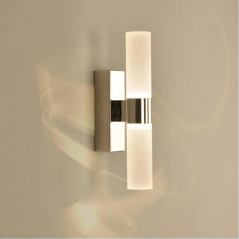 Stainless steel LED mirror light for bathroom AC85-265V 6W Double heads Acrylic LED wall light for Hotel Bedroom Wall lamps