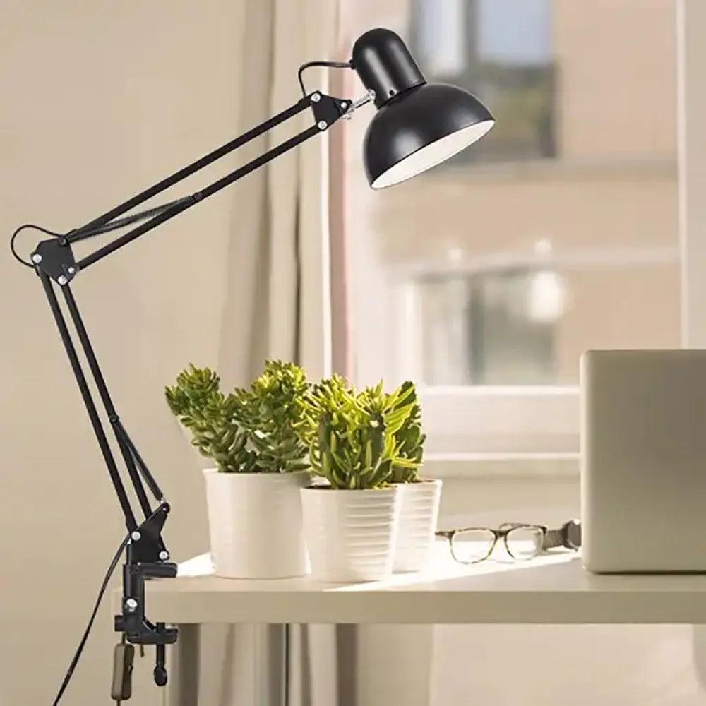 Study Table Lamp with Clamp School Computer Desk Lamps Folding Office Light Manicure Room Desks LED Nail Gel Lights